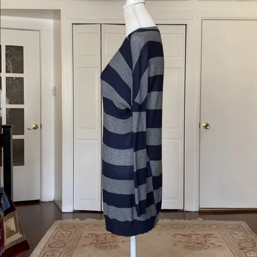Vince for A Pea In The Pod Boyfriend Sweater gray navy stripe Maternity